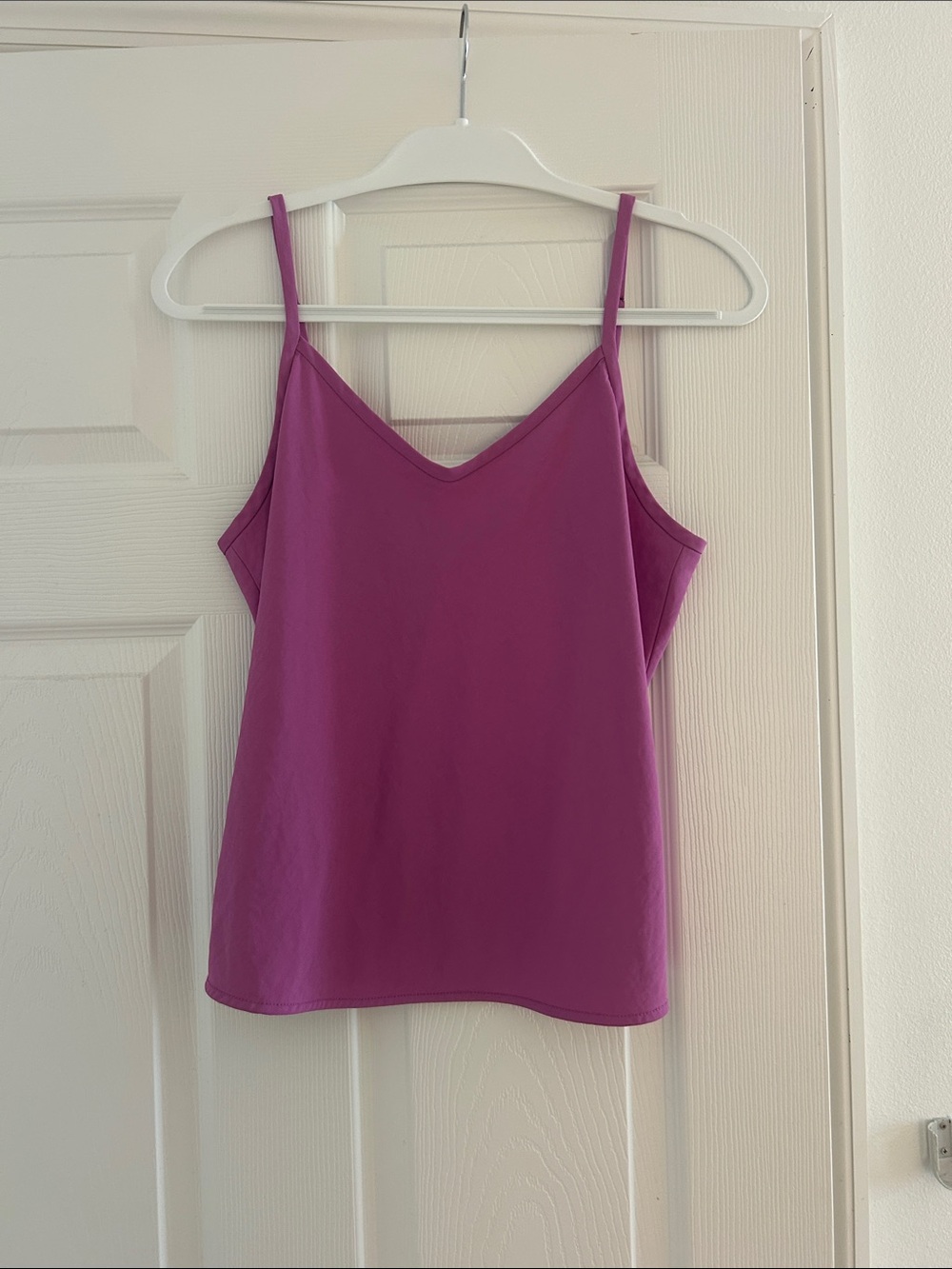 Everlane Magenta V-Neck Spaghetti Strap Camisole